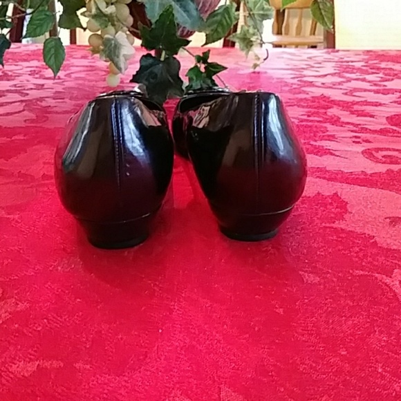 Geox Respira waterproof black patent flats sz 9 - Picture 3 of 6